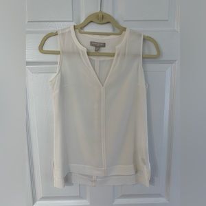 Banana Republic Cream Silk Sleeveless Top